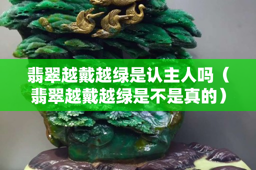 翡翠越戴越绿是认主人吗（翡翠越戴越绿是不是真的）