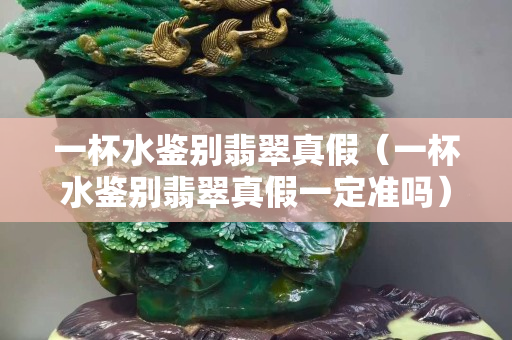 一杯水鉴别翡翠真假（一杯水鉴别翡翠真假一定准吗）