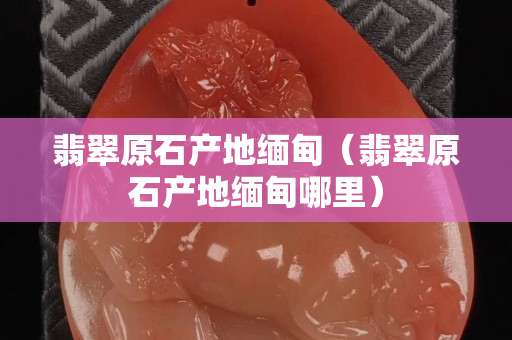 翡翠原石产地缅甸（翡翠原石产地缅甸哪里）