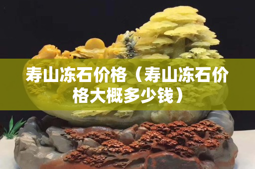 寿山冻石价格（寿山冻石价格大概多少钱）