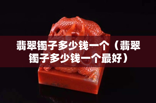 翡翠镯子多少钱一个（翡翠镯子多少钱一个最好）