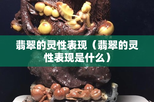 翡翠的灵性表现（翡翠的灵性表现是什么）