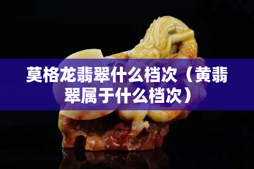 莫格龙翡翠什么档次（黄翡翠属于什么档次）