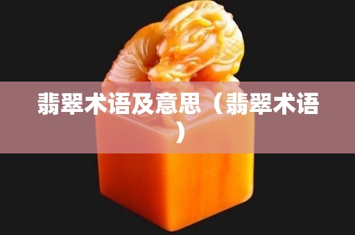 翡翠术语及意思（翡翠术语）