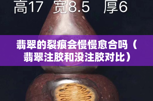 翡翠的裂痕会慢慢愈合吗（翡翠注胶和没注胶对比）