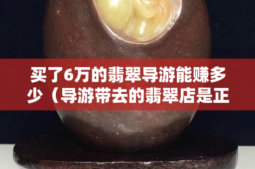 买了6万的翡翠导游能赚多少（导游带去的翡翠店是正品吗）