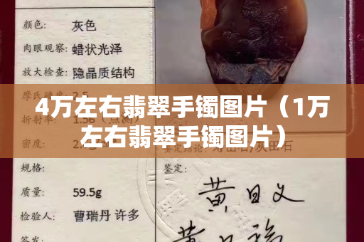 4万左右翡翠手镯图片（1万左右翡翠手镯图片）