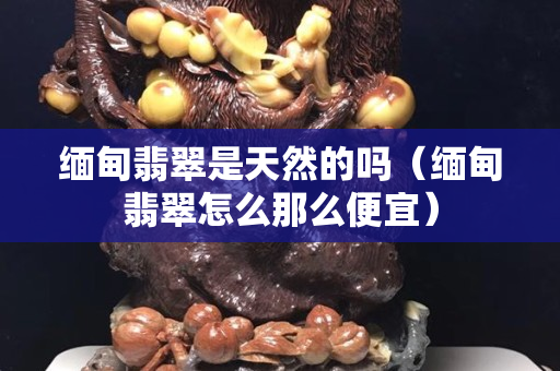 缅甸翡翠是天然的吗（缅甸翡翠怎么那么便宜）