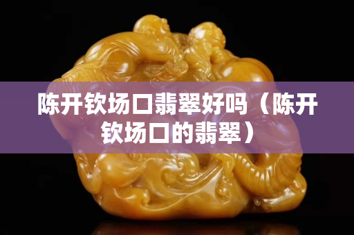 陈开钦场口翡翠好吗（陈开钦场口的翡翠）