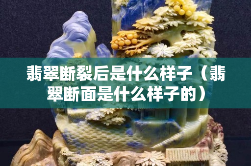 翡翠断裂后是什么样子（翡翠断面是什么样子的）
