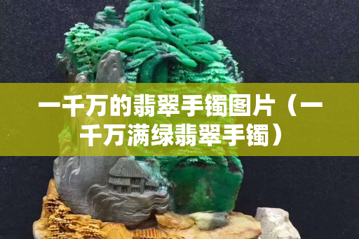 一千万的翡翠手镯图片（一千万满绿翡翠手镯）