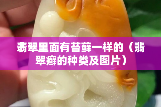 翡翠里面有苔藓一样的（翡翠癣的种类及图片）