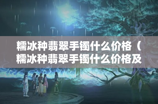 糯冰种翡翠手镯什么价格（糯冰种翡翠手镯什么价格及图片）