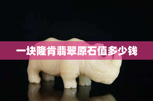 一块隆肯翡翠原石值多少钱