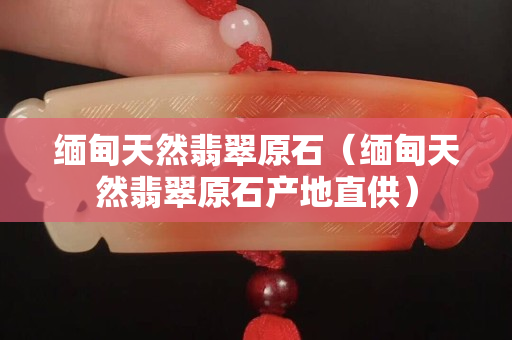 缅甸天然翡翠原石（缅甸天然翡翠原石产地直供）