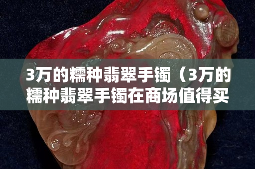 3万的糯种翡翠手镯（3万的糯种翡翠手镯在商场值得买吗）