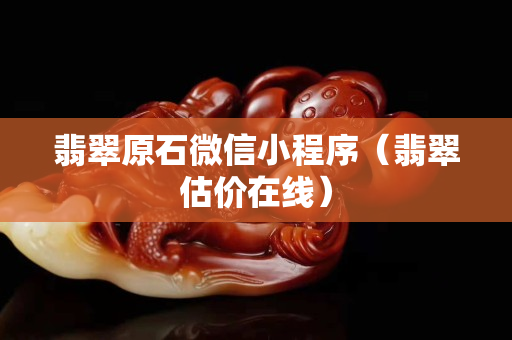 翡翠原石微信小程序（翡翠估价在线）