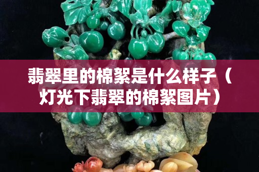翡翠里的棉絮是什么样子（灯光下翡翠的棉絮图片）