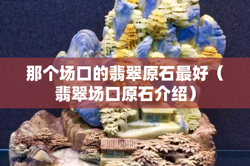 那个场口的翡翠原石最好（翡翠场口原石介绍）