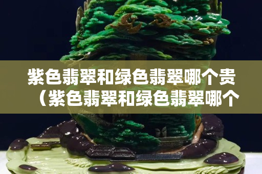 紫色翡翠和绿色翡翠哪个贵（紫色翡翠和绿色翡翠哪个贵佛公）