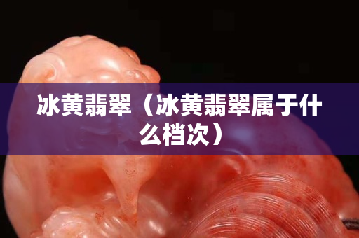冰黄翡翠（冰黄翡翠属于什么档次）