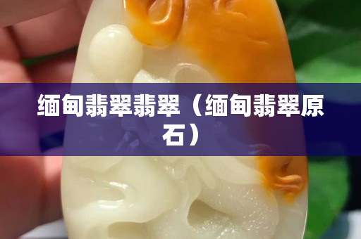 缅甸翡翠翡翠（缅甸翡翠原石）