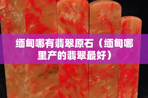 缅甸哪有翡翠原石（缅甸哪里产的翡翠最好）