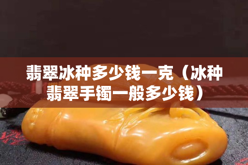 翡翠冰种多少钱一克（冰种翡翠手镯一般多少钱）