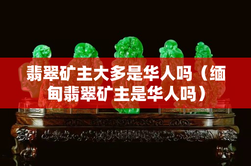 翡翠矿主大多是华人吗（缅甸翡翠矿主是华人吗）