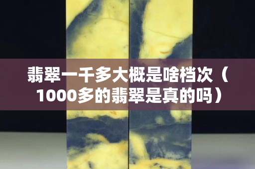 翡翠一千多大概是啥档次（1000多的翡翠是真的吗）