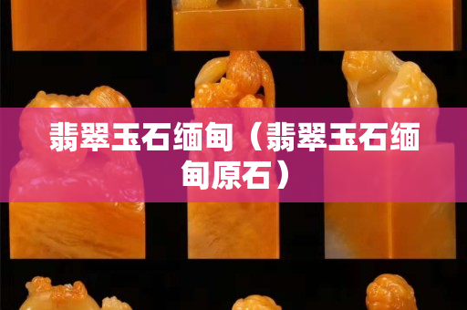 翡翠玉石缅甸（翡翠玉石缅甸原石）