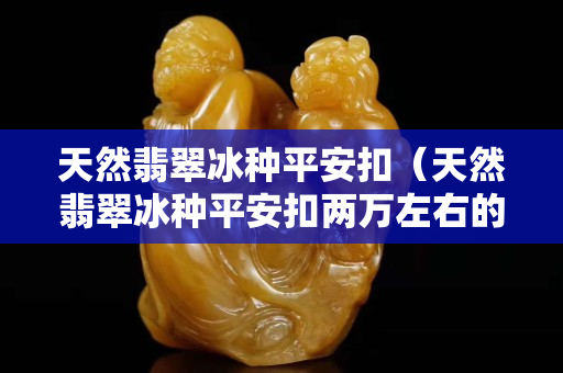 天然翡翠冰种平安扣（天然翡翠冰种平安扣两万左右的）
