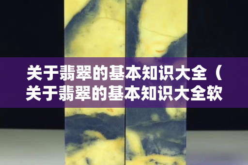 关于翡翠的基本知识大全（关于翡翠的基本知识大全软件）