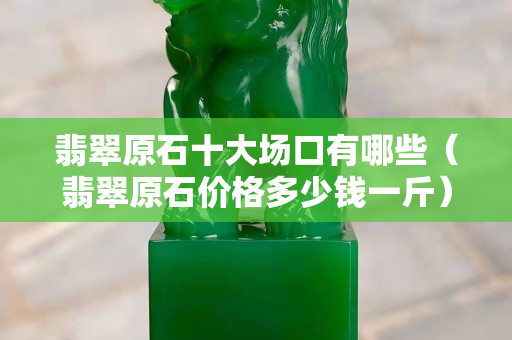 翡翠原石十大场口有哪些（翡翠原石价格多少钱一斤）