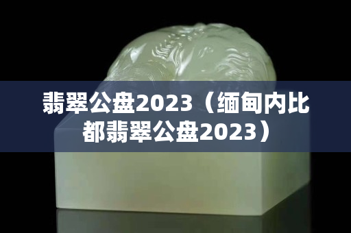 翡翠公盘2023（缅甸内比都翡翠公盘2023）