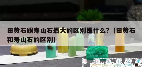 田黄石跟寿山石最大的区别是什么?（田黄石和寿山石的区别）