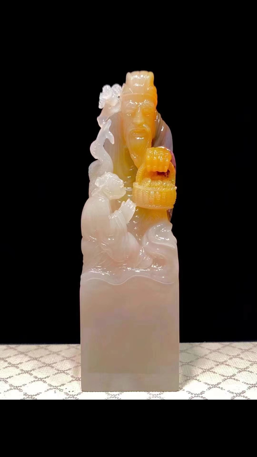 寿山鸡母窝石梅妻鹤子