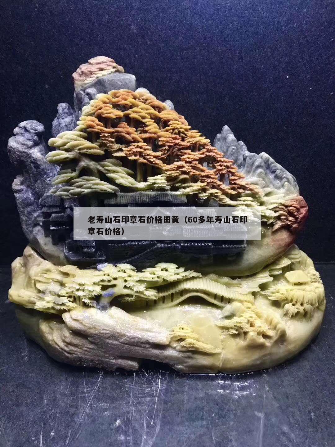 老寿山石印章石价格田黄（60多年寿山石印章石价格）